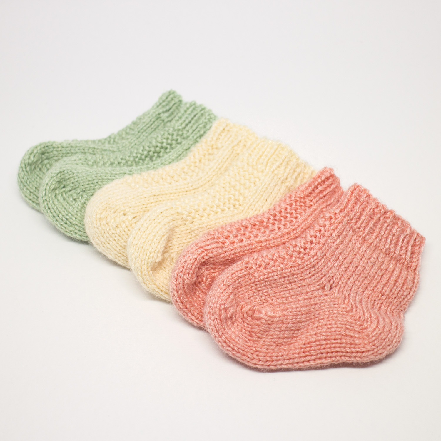 knitted baby socks that stay on