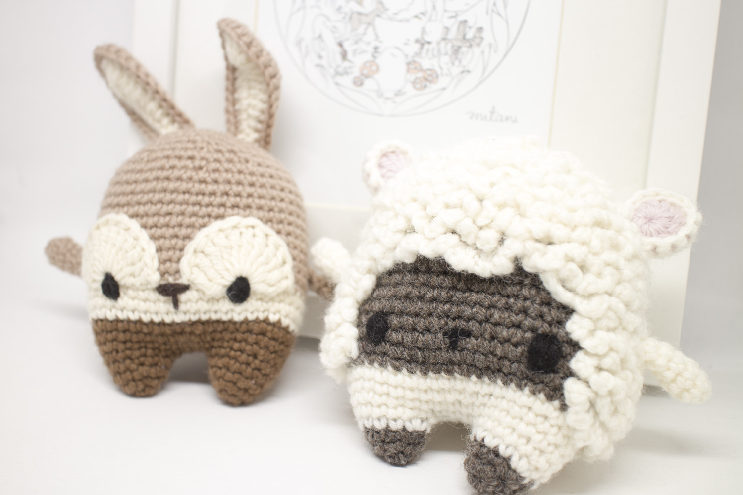 Lalylala bunny and lamb amigurumi