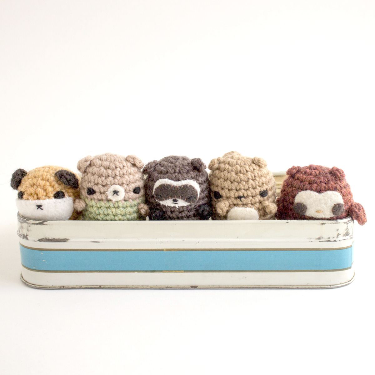 Woodland amigurumi animals from Mini Crochet Creatures book