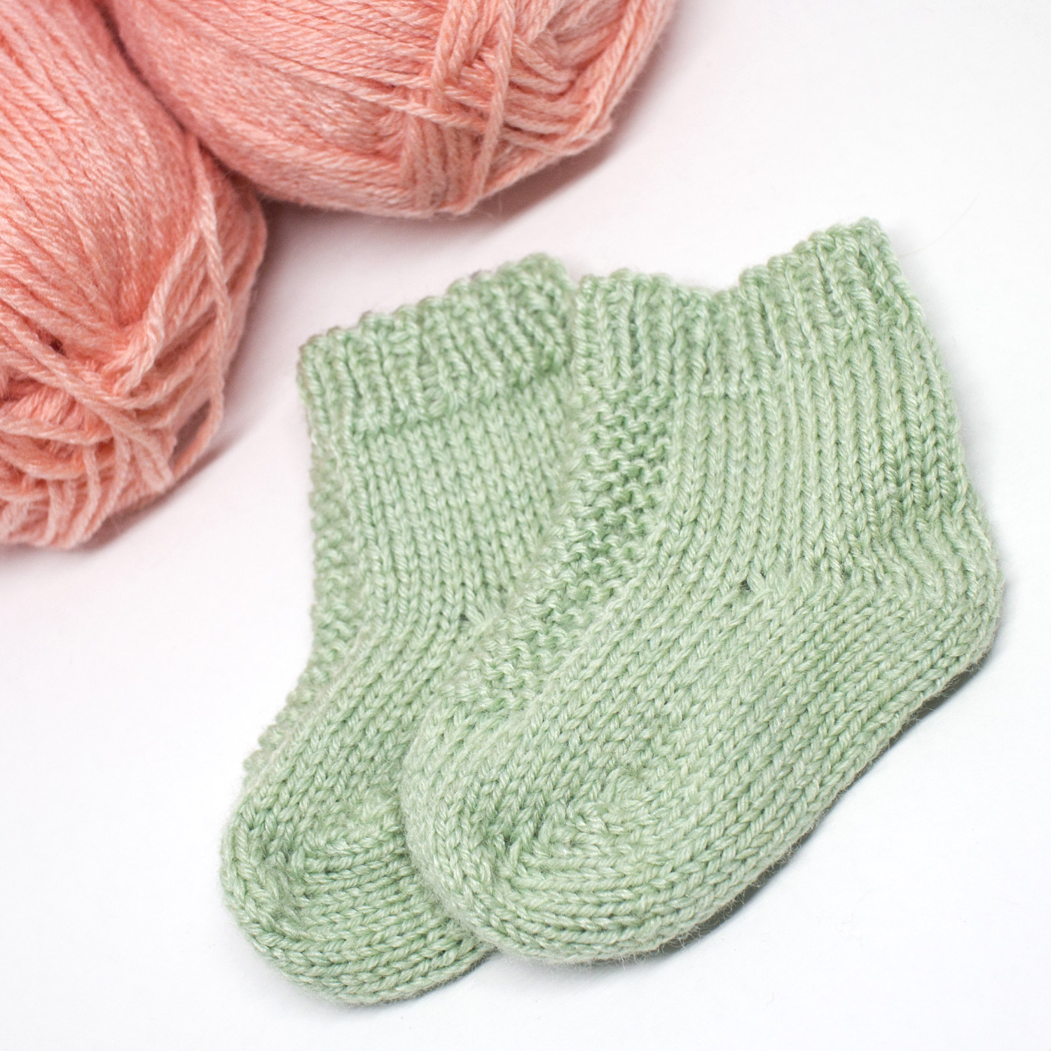 Knitted baby socks