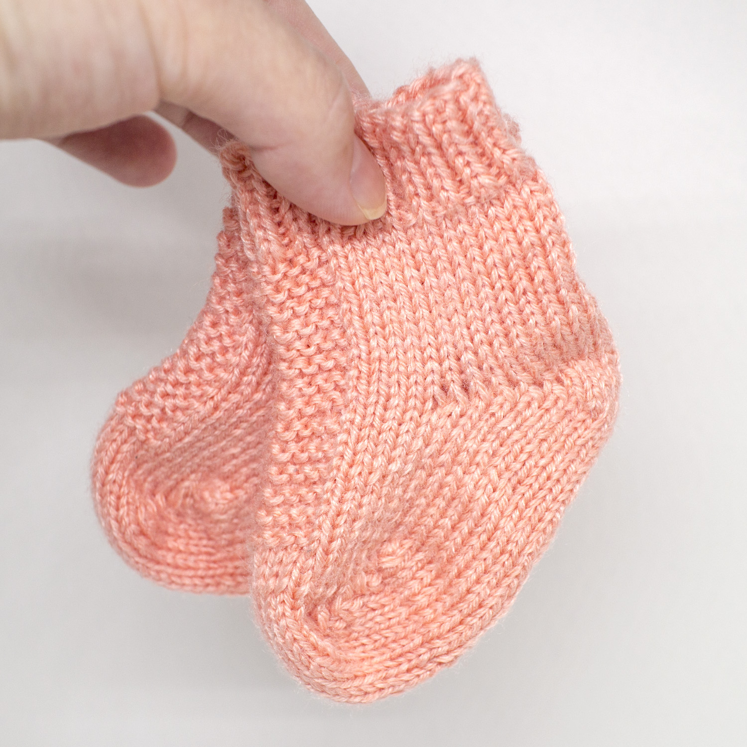 Knitted baby socks