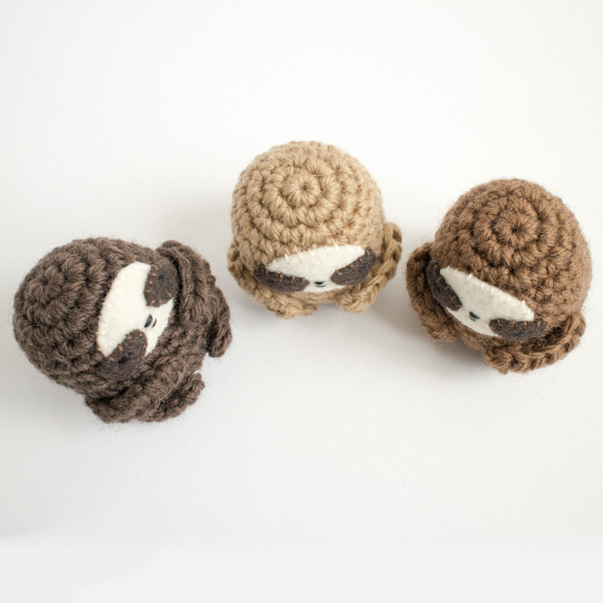 amigurumi sloth free crochet pattern