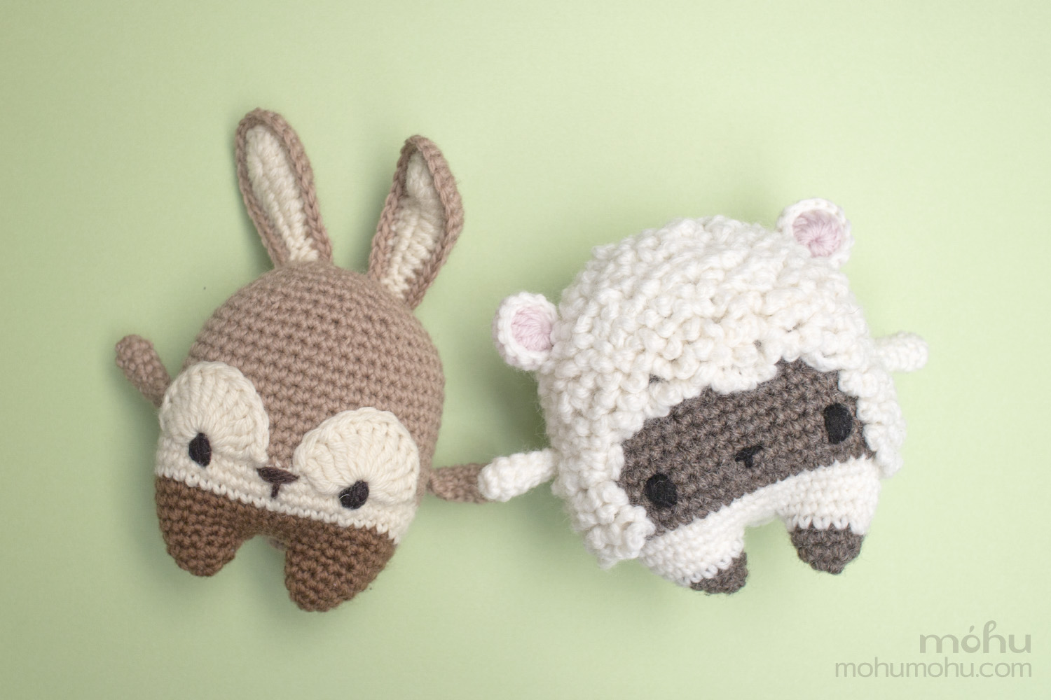 Lalylala bunny and lamb amigurumi