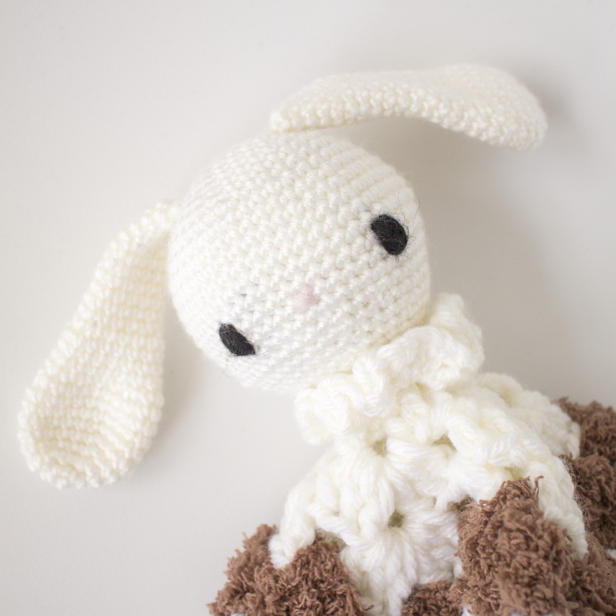 Home & Living :: Baby & Kids :: Crocheted Spotted Bunny Knotted Lovey