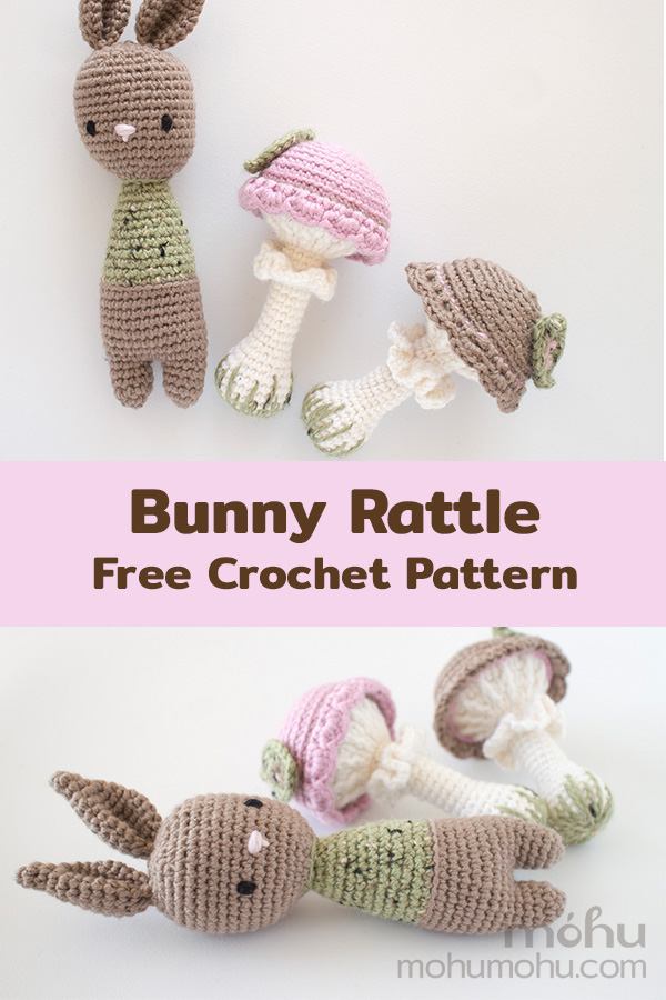 Amigurumi Bunny Rattle Free Crochet Pattern