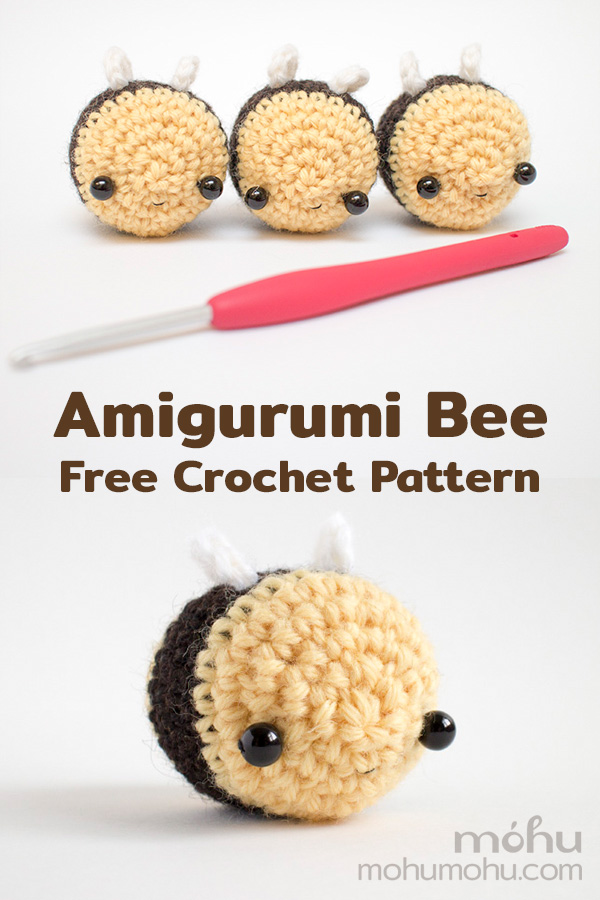 Amigurumi bee free crochet pattern