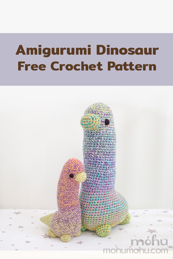 Amigurumi Dinosaur Free Crochet Pattern