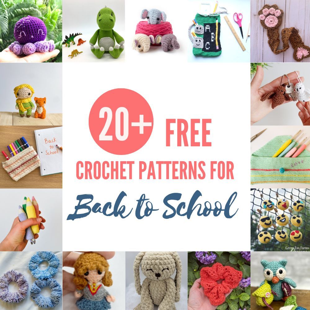 Back to school crochet patterns