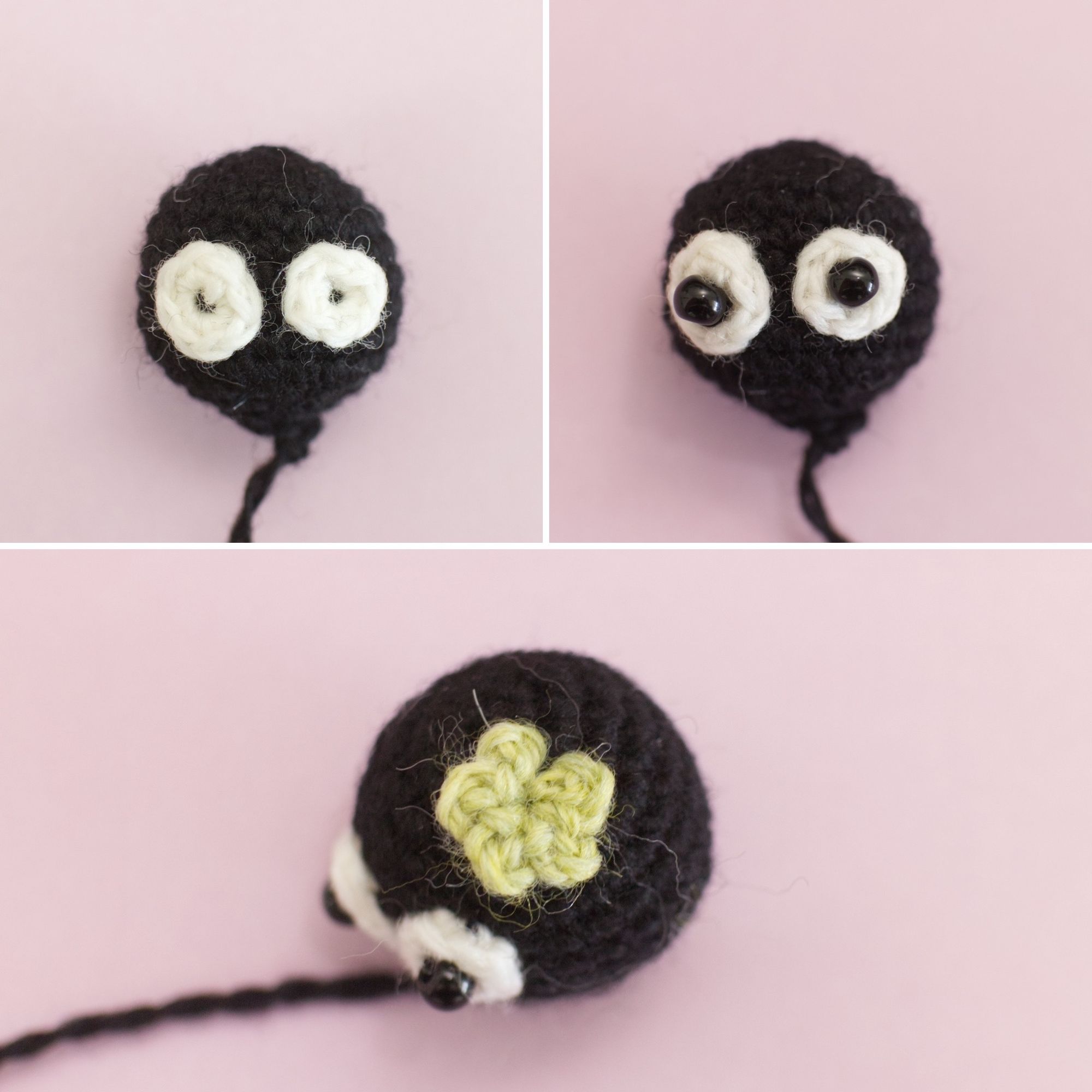 amigurumi soot sprite crochet pattern