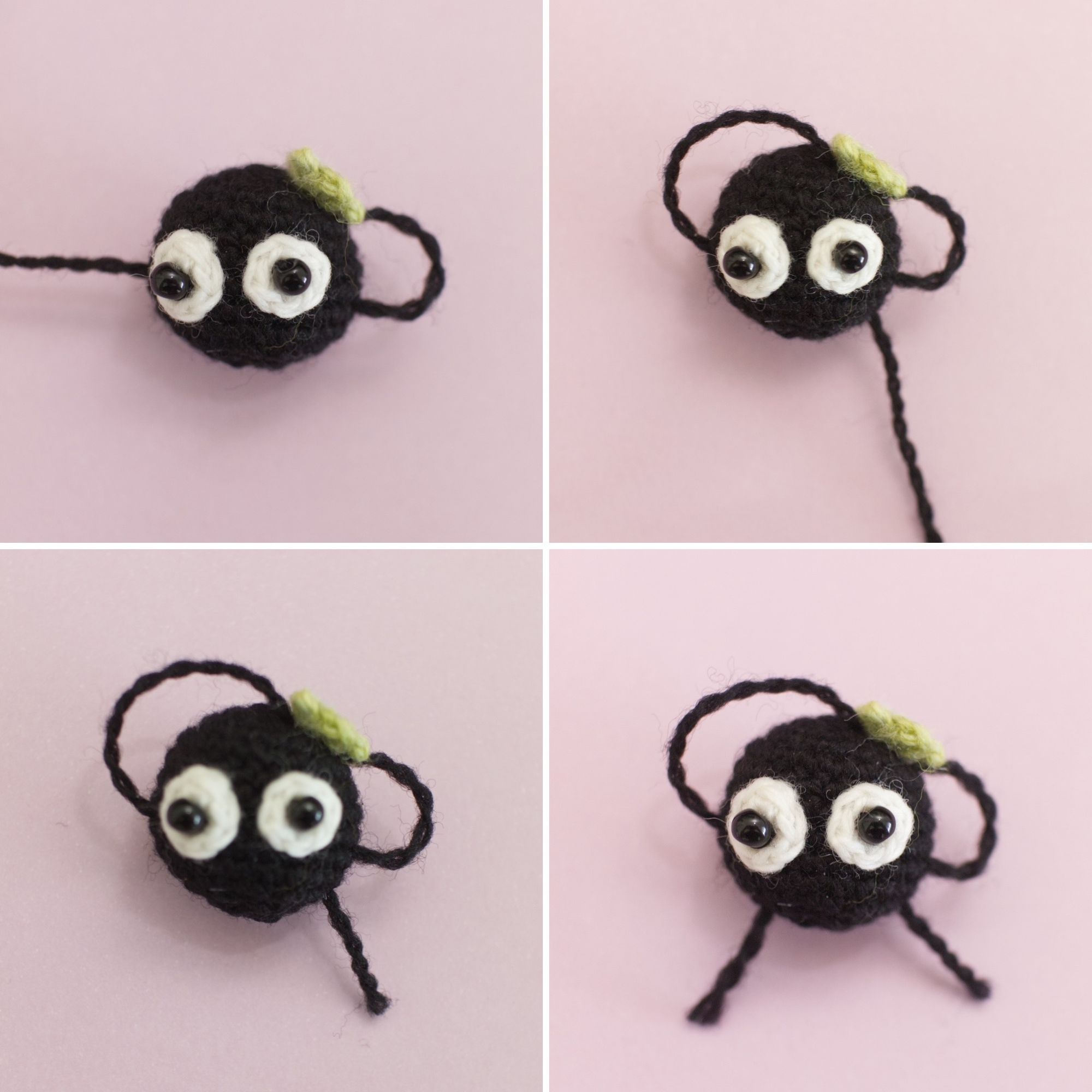 amigurumi soot sprite crochet pattern