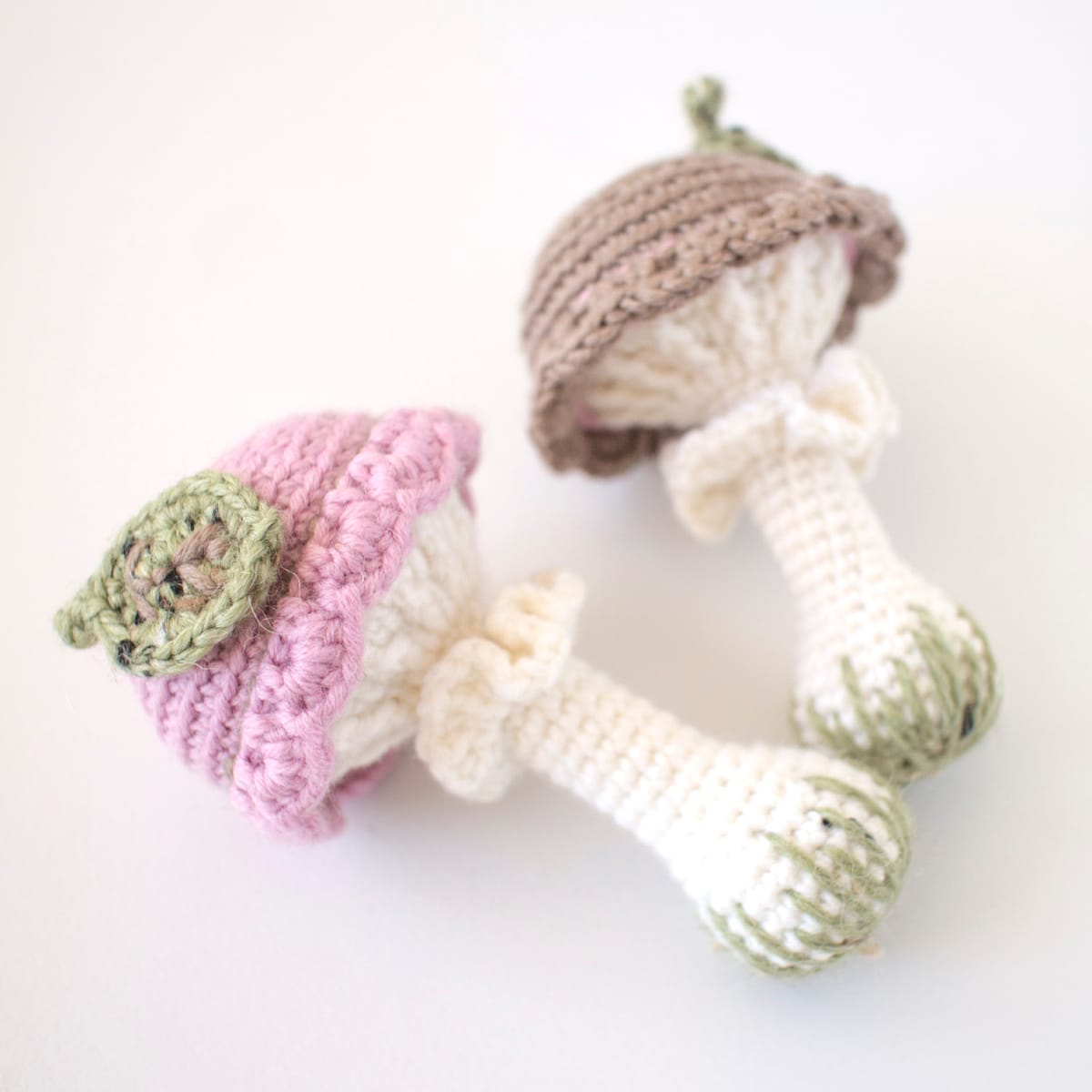 Crochet Mushroom Rattles