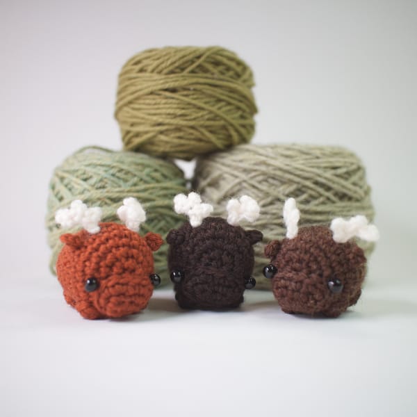 Mini Amigurumi Moose Crochet Pattern