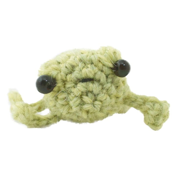 How to crochet a mini amigurumi frog